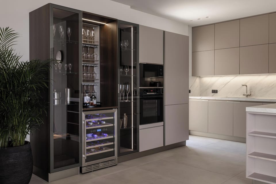 Including a wine cooler and an air fryer, as well as an impressive open display case