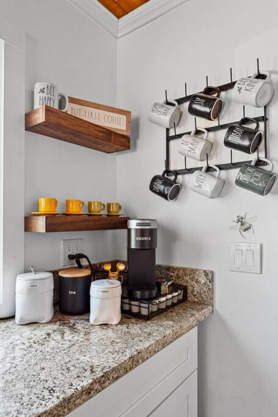 Coffee and tea bar.