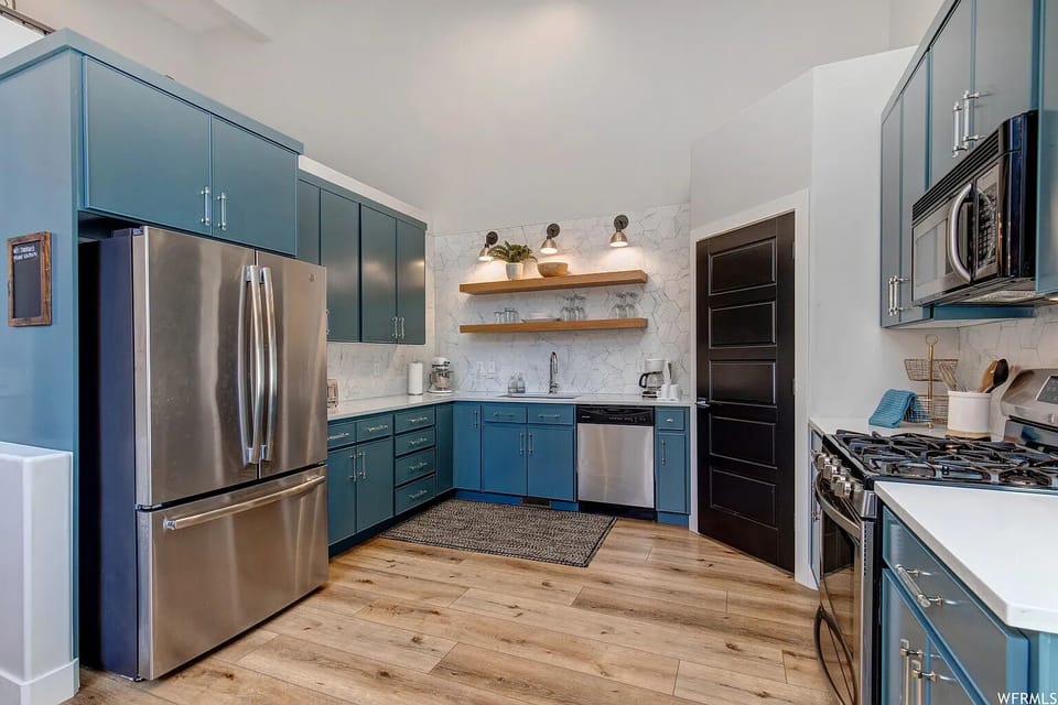 The Lodge features an upgraded, fully-equipped kitchen.