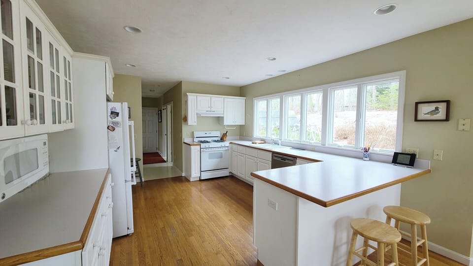 Bright kitchen with plenty of workspace