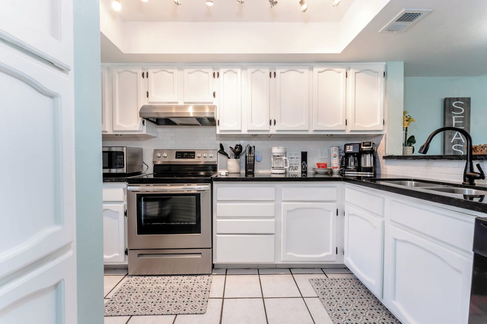 The ultimate beachcation experience should include a fully equipped kitchen at your vacation home for endless culinary experiences!  