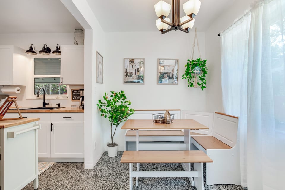 This nook is a great spot for breakfast