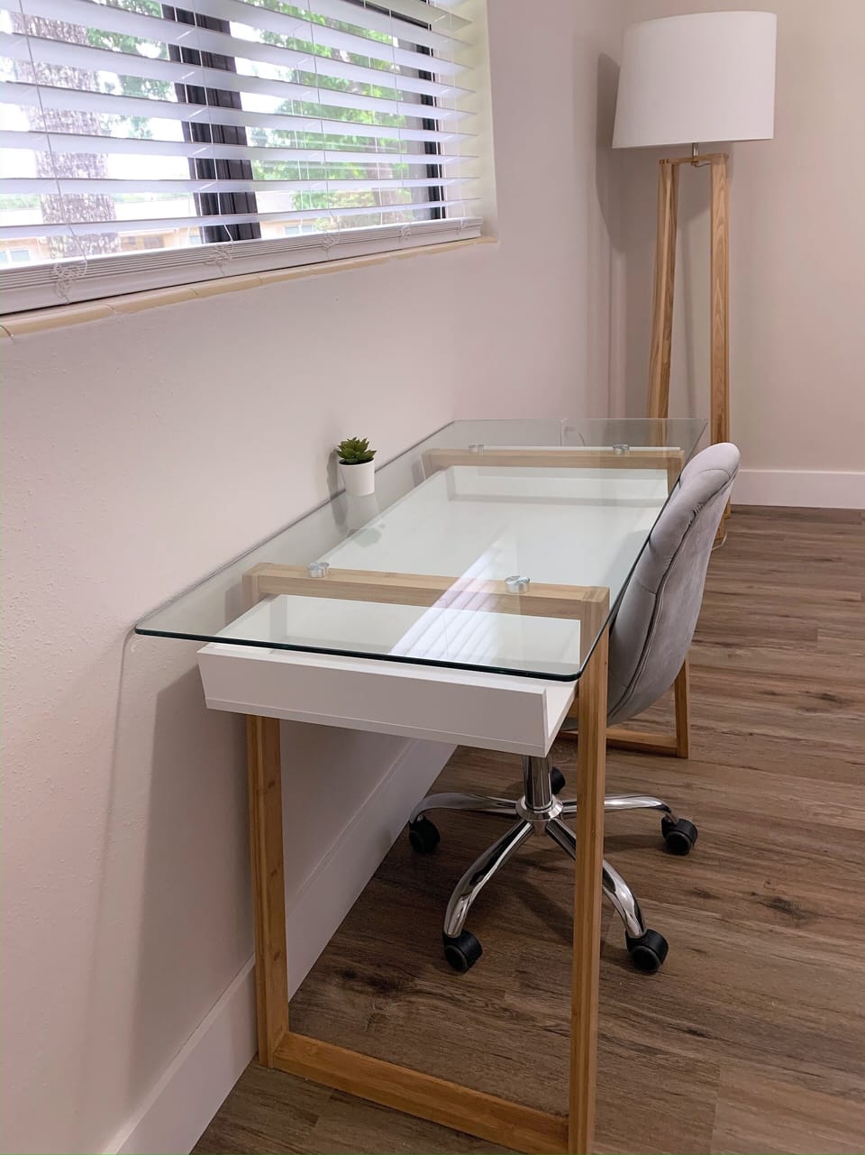 Work desk within the main bedroom