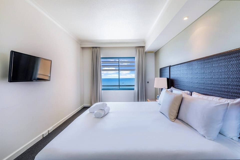 Fall asleep in the king bed knowing you'll wake up to blissful ocean views when you pull back the curtains in the morning