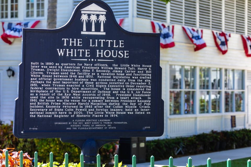 Take a walk to visit the Little White House.