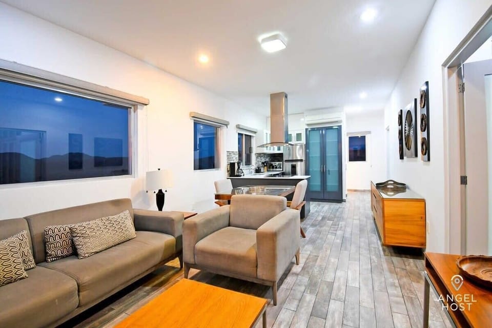 An open floor plan lets the energy flow freely
