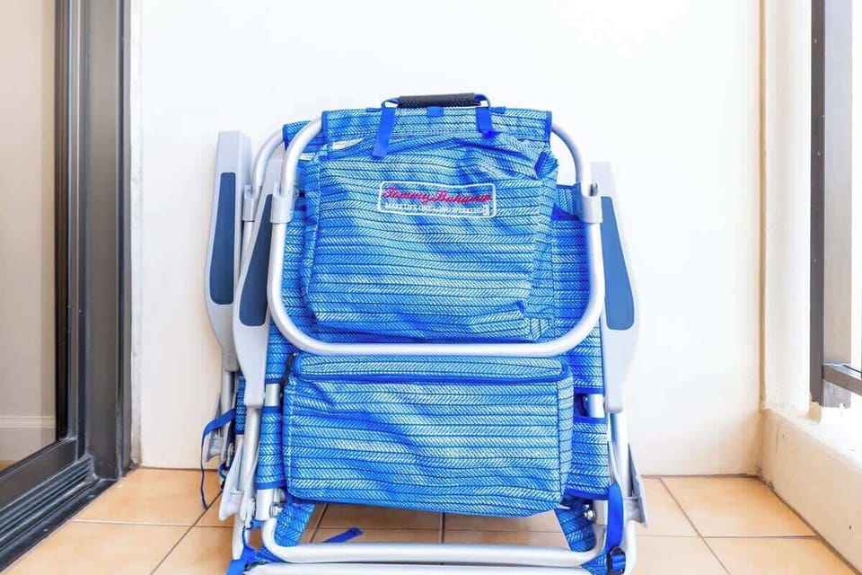 We provide 2 beach chairs!