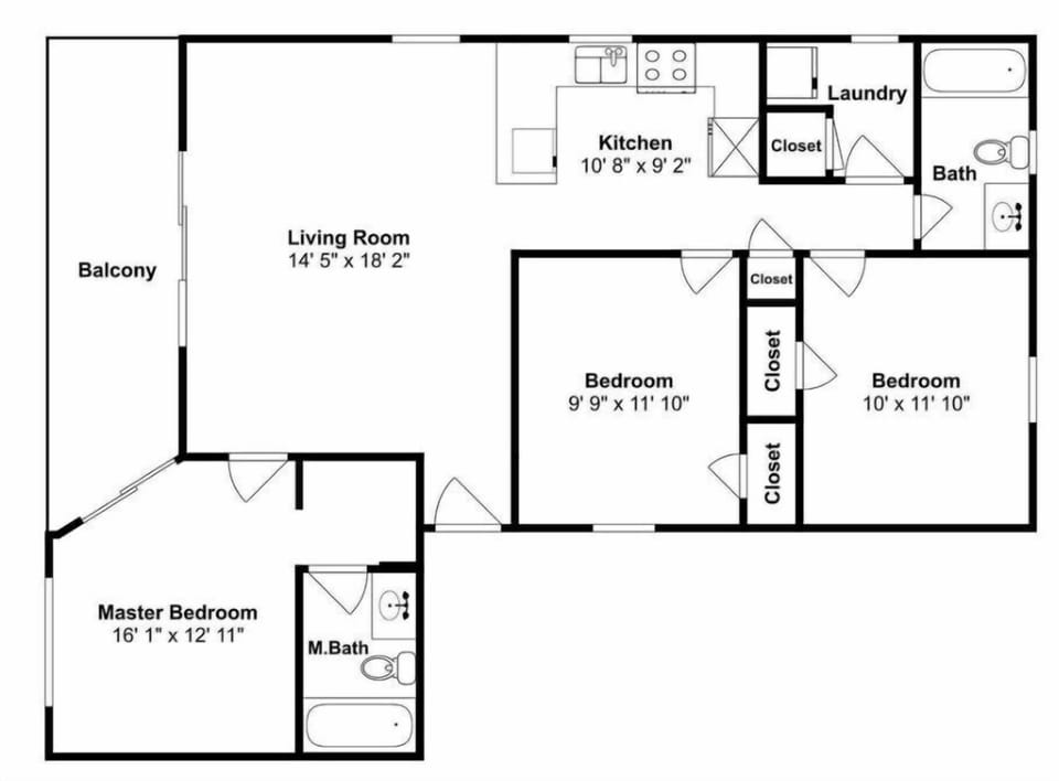 Floor Plan of Condo