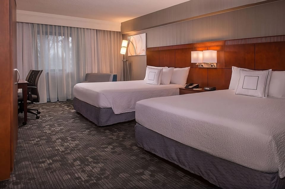 Stretch out on plush queen beds after a full day out.