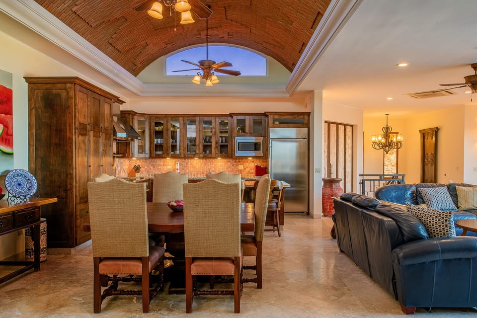 Dining and living area