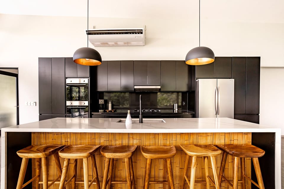 Kitchen island with seating for six