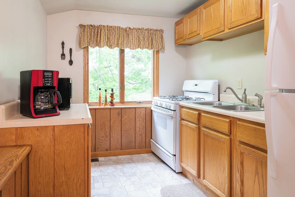Enjoy making meals in your full kitchen