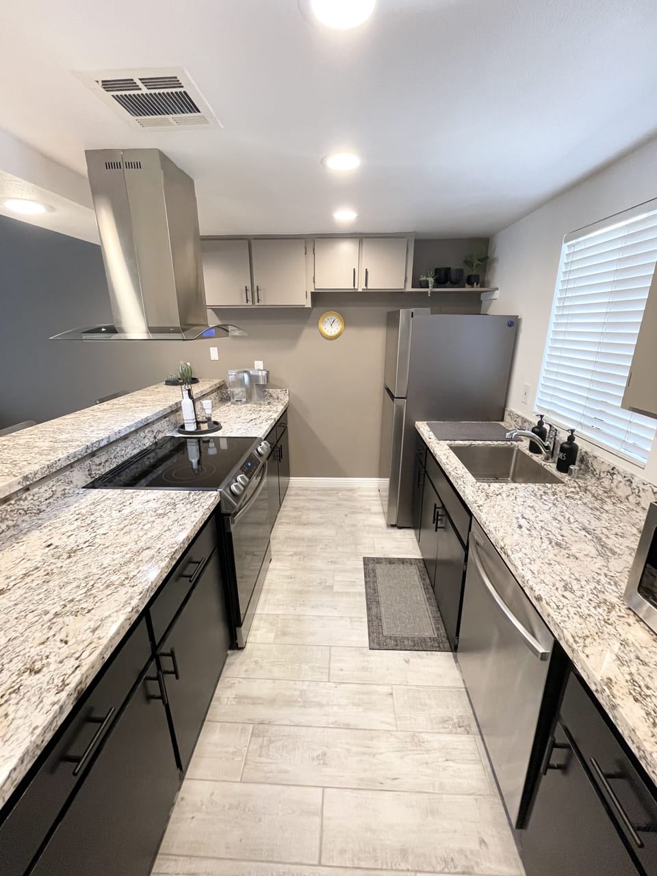 All new stainless steel appliances. 
