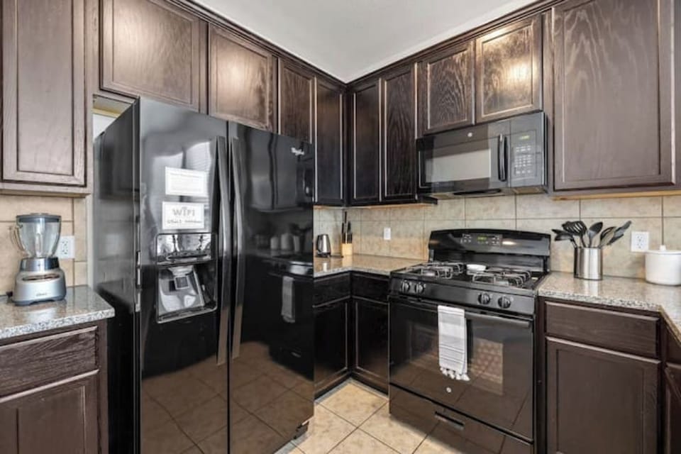 Create any meal in our fully stocked kitchen complete with modern appliances.