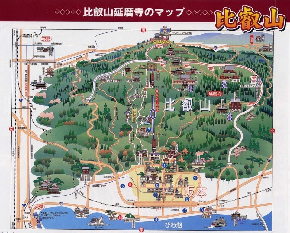 Map of Mount Hiei