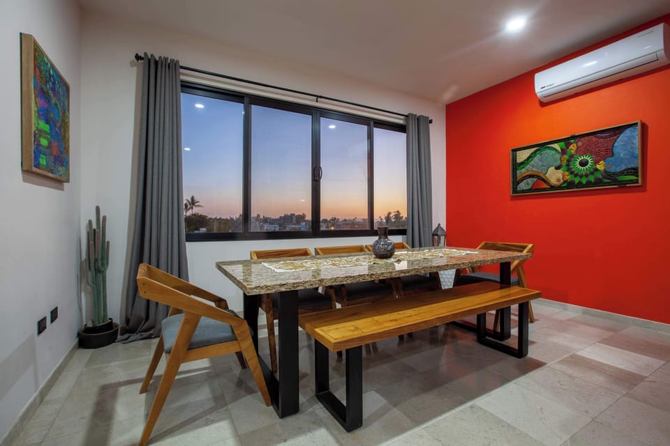 Indoor dining area perfect for family gatherings.