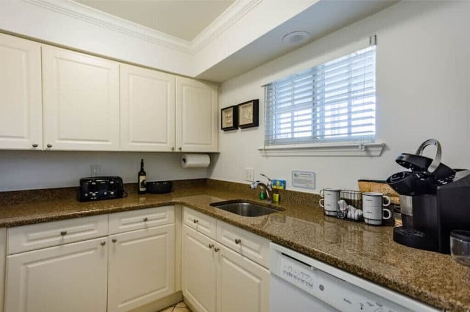 Keurig in the kitchen.