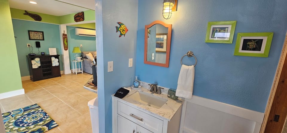 Guest bathroom downstairs 