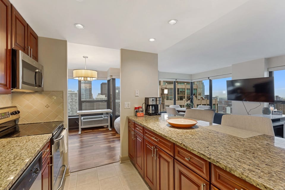 Indoors, Kitchen, Microwave, Floor, Flooring