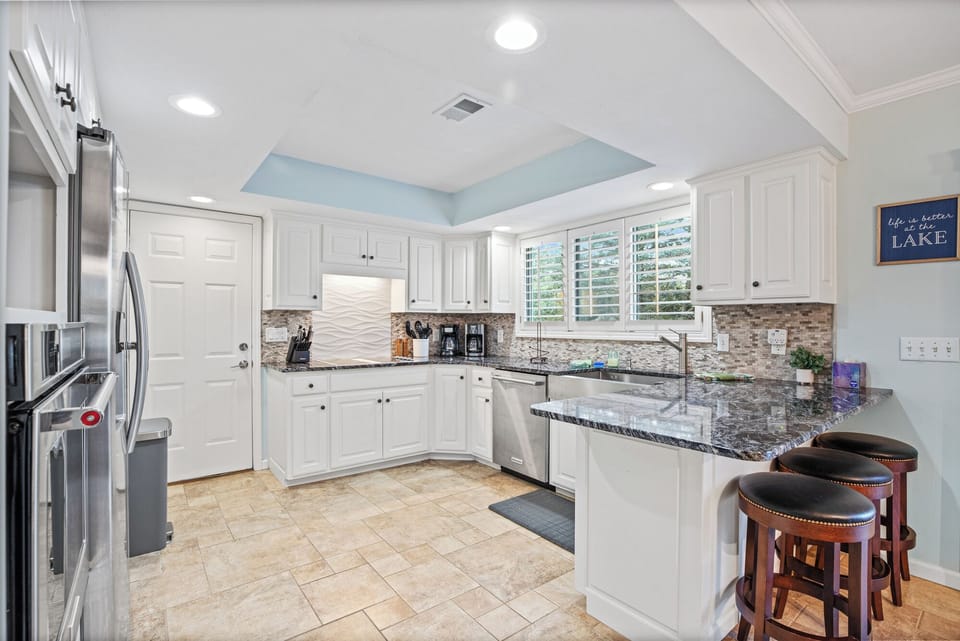 Beautiful kitchen with granite tops