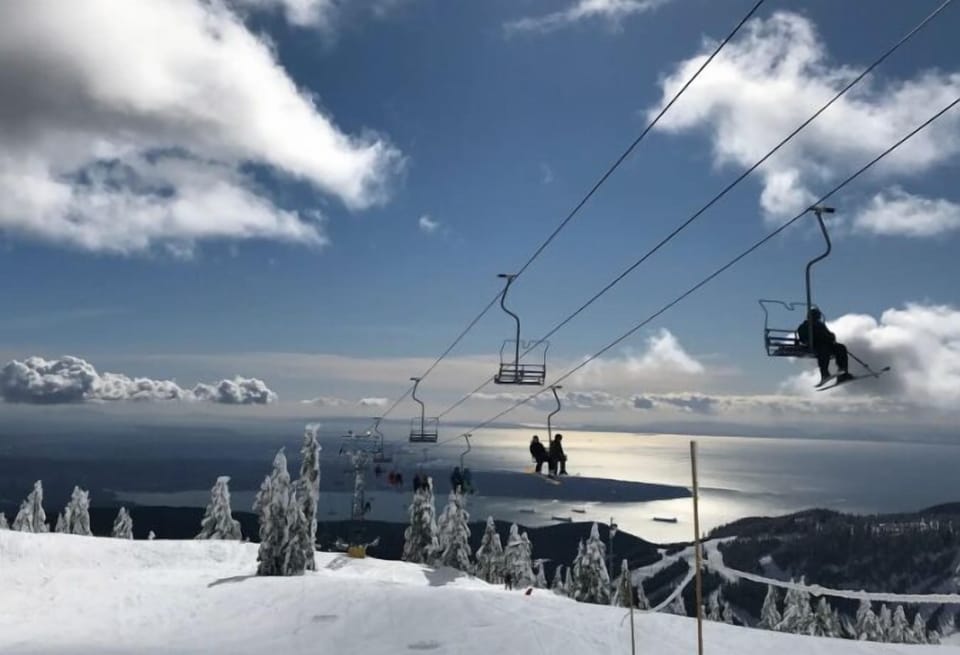 Cypress Mountain 45 min drive away