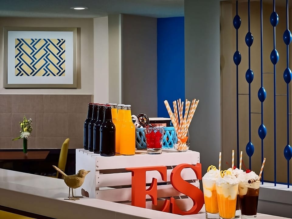 Sip something refreshing and unwind in the stylish lounge.