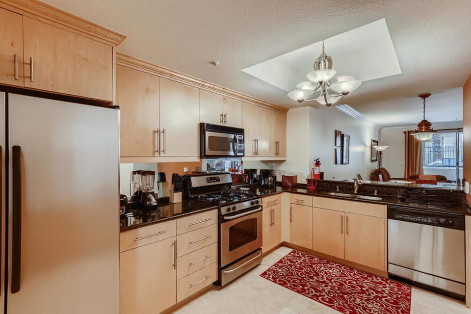 Large kitchen with tons of storage.