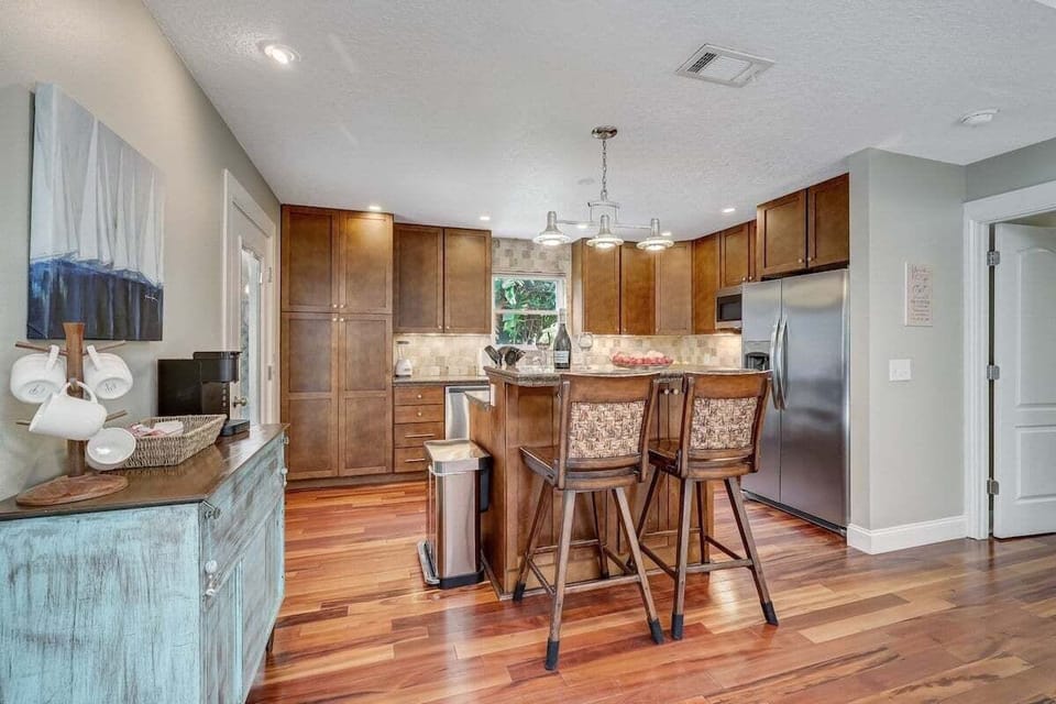 Kitchen space.