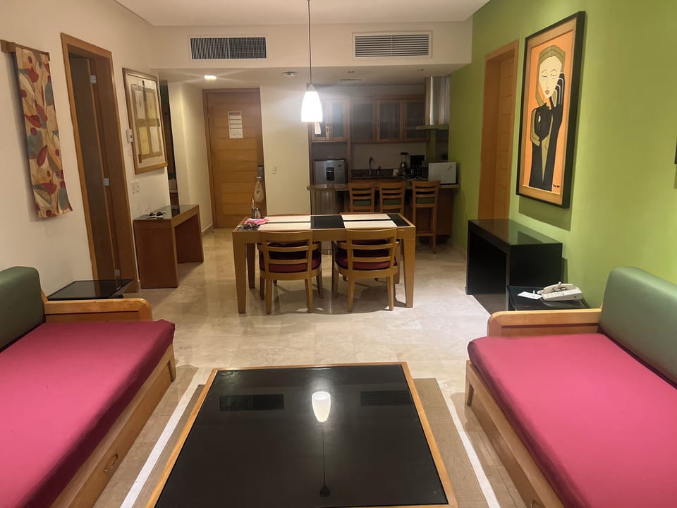 Dining and kitchen area