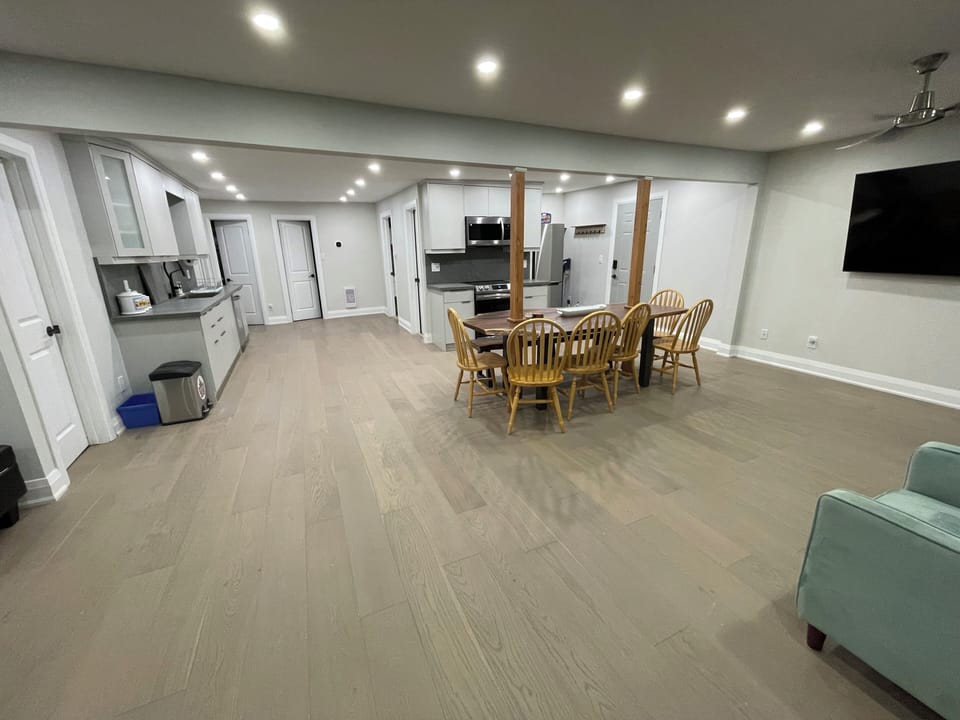Open concept living , kitchen , dinning room
