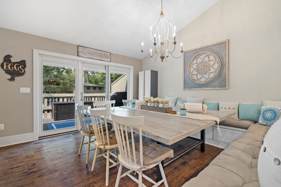 X-Large dining room table seats around 13