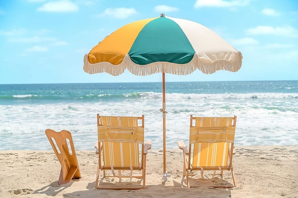Unwind on golden sands with soothing ocean breezes nearby.
