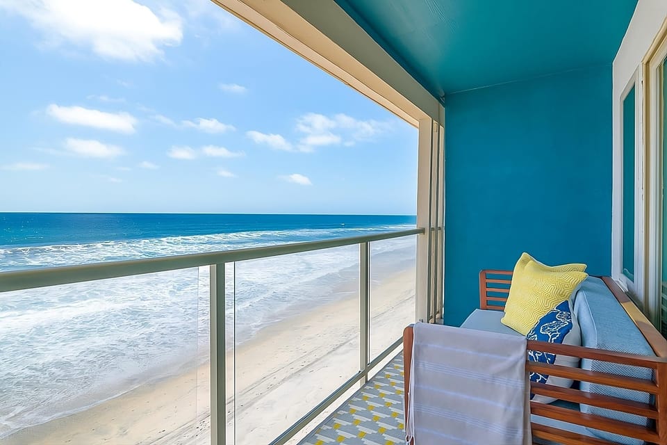 Breathe salty air from your private balcony perch.