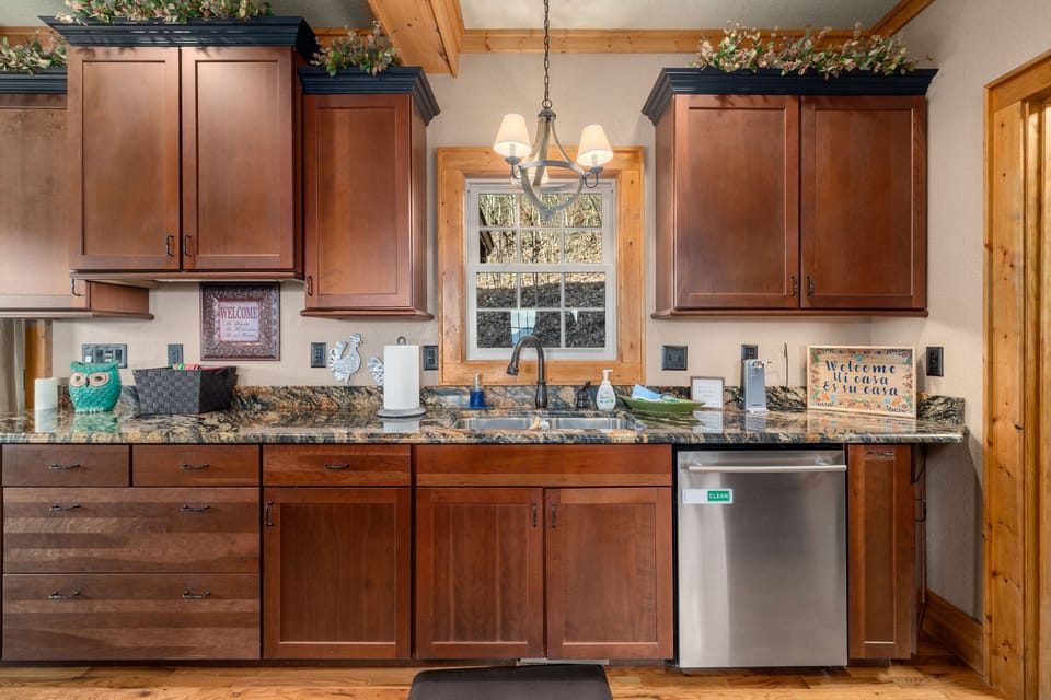Generous counter space
