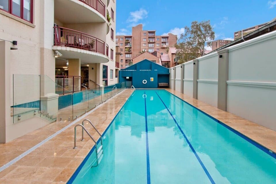 Access to outdoor lap pool