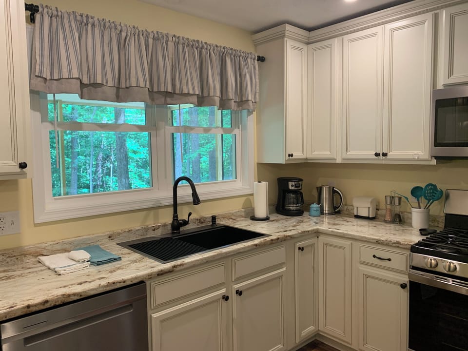 Upgraded kitchen appliances. Floor-to-ceiling pantry to store your groceries.