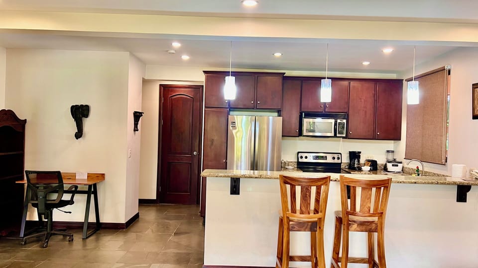 Kitchen and workspace