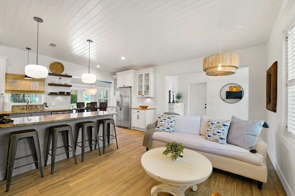 Enjoy the living room, off of the kitchen for an open feel.