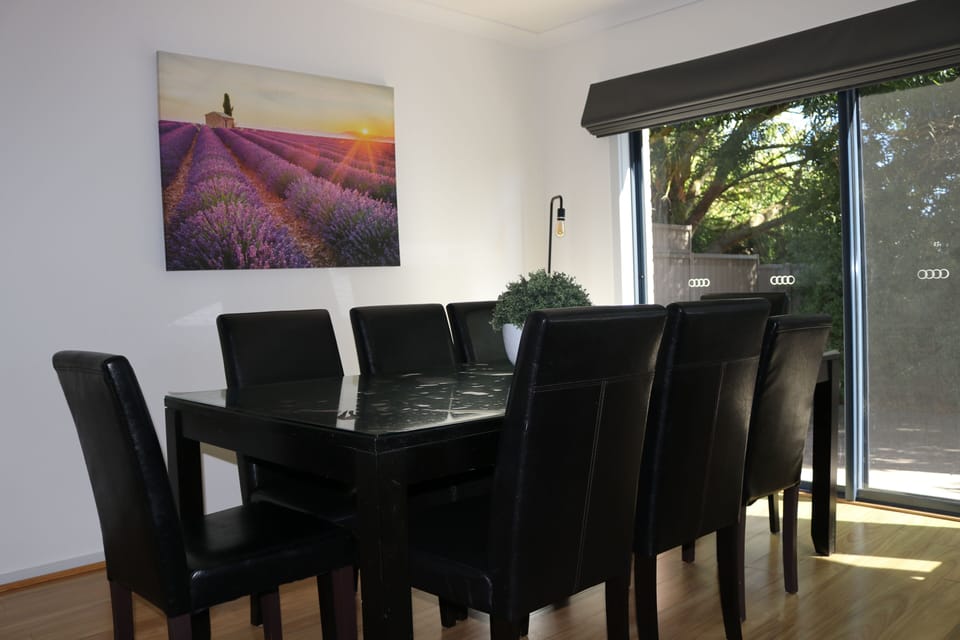 Dining for 8 in the smaller dining area.