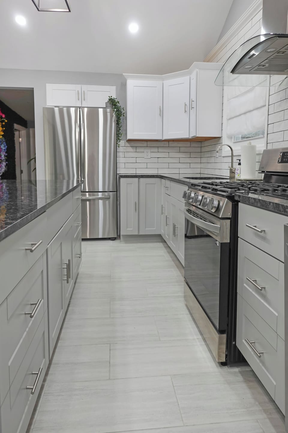 Indulge in an extra-large chef's kitchen stocked with everything you need.