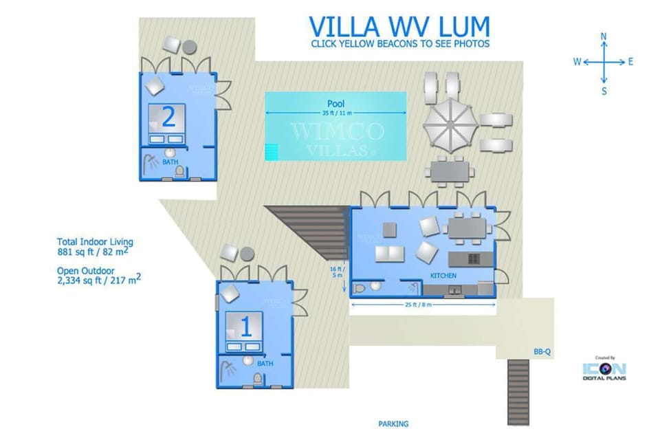Floorplan of WV LUM, Flamands, St. Barthelemy