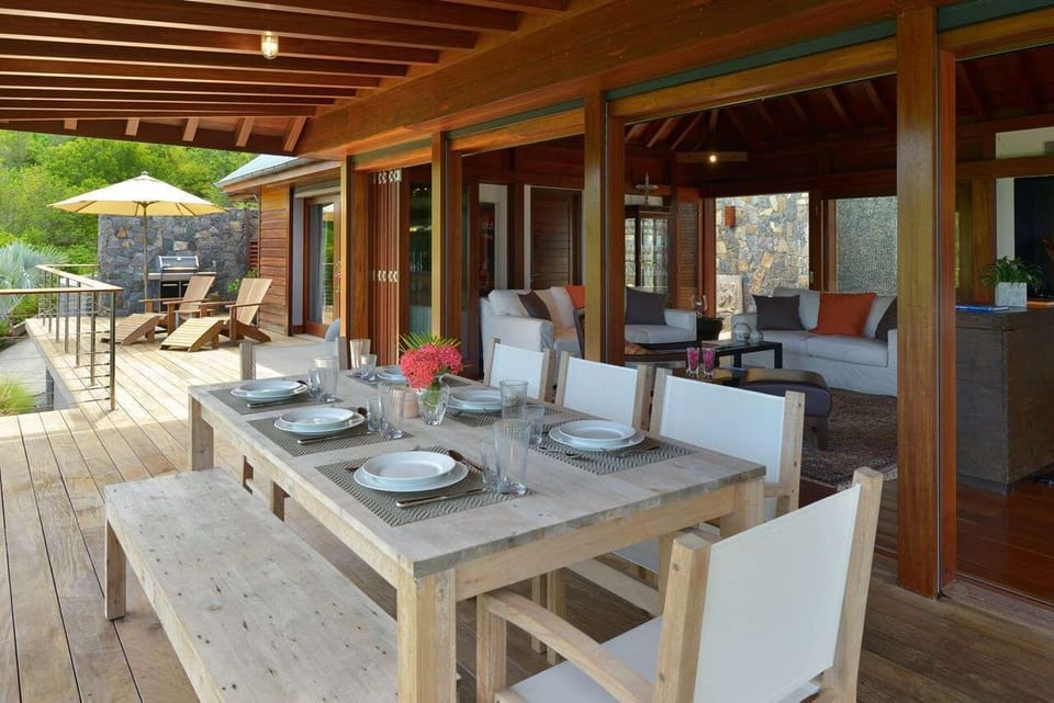 Dining Room at WV MJP, Flamands, St. Barthelemy