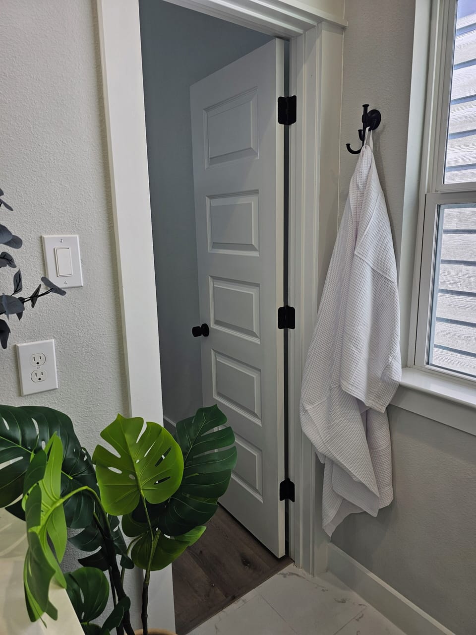 Enjoy the convenience of four provided bathrobes for your comfort and relaxation
