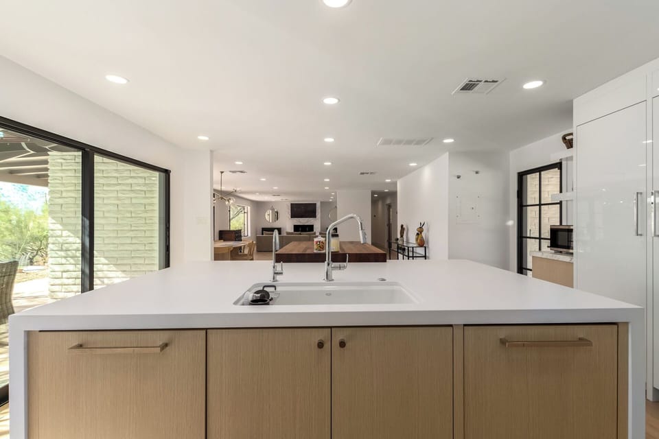 Main home kitchen and living