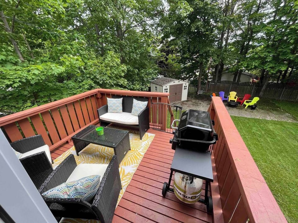 Rear patio over looking back yard

