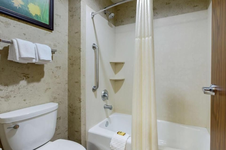 Refresh after adventures with a clean, easy-access shower-tub.
