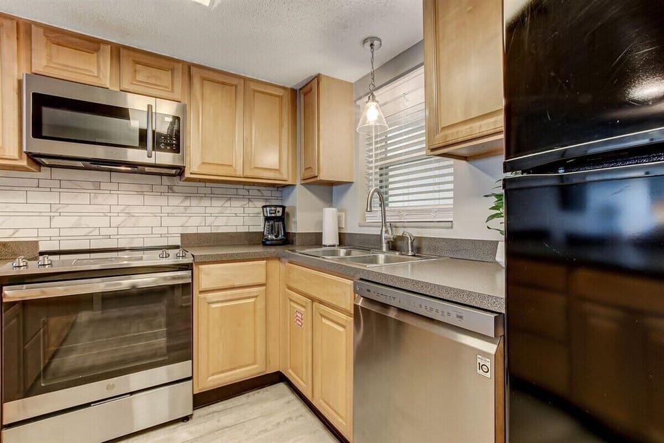 Drip Coffee Maker and Uncluttered Countertops for Meal Prep
