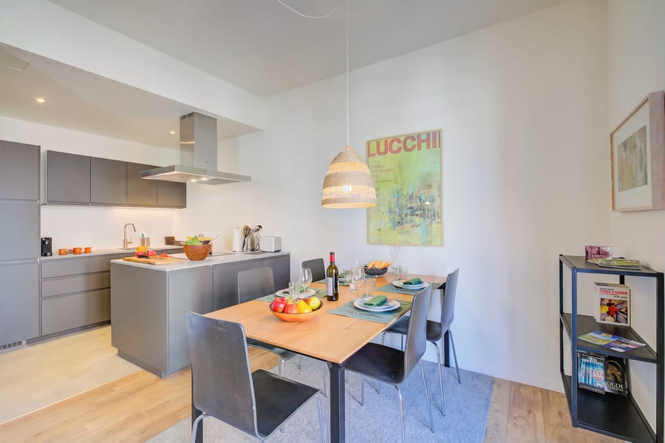 Kitchen and dining area