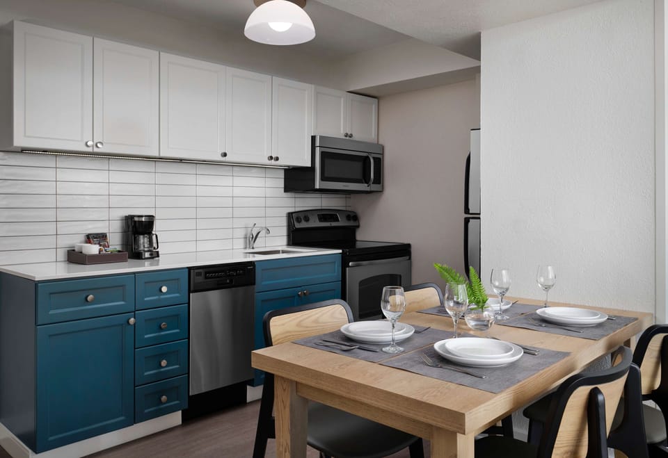 Cook and linger over dinner in the stylish, stocked kitchen.