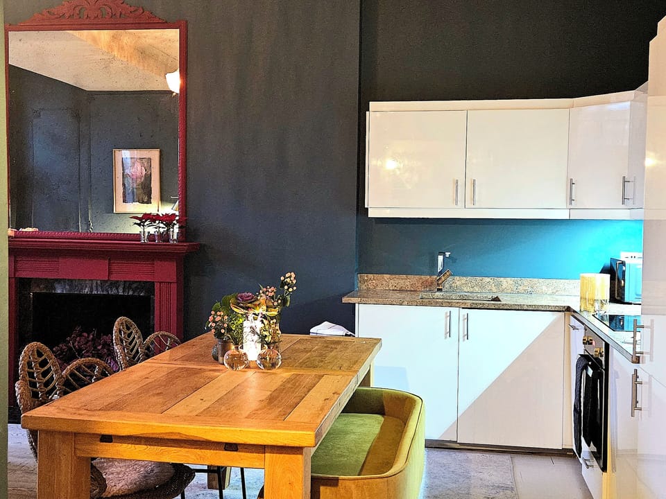 The kitchen has everything you need, including washer/dryer, dishwasher, cooker